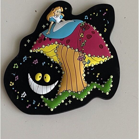 Disneyland Main Street Electrical Parade 50th Alice Wonderland Cheshire Magnet - Picture 1 of 8